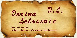 Darina Lalošević vizit kartica